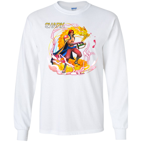 Shark One Piece  G240 Gildan LS Ultra Cotton T-Shirt