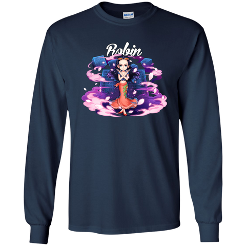 Nico Robin One Piece Robin G240 Gildan LS Ultra Cotton T-Shirt