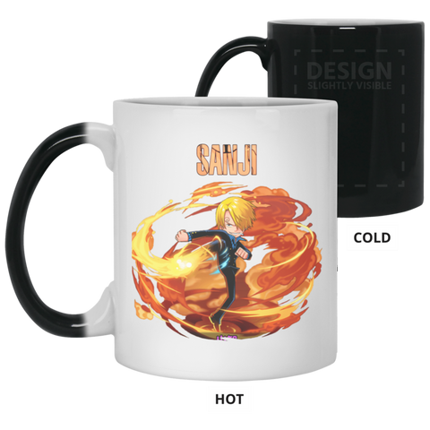 Black Leg Sanji One Piece Coffee Mug Cup Gift 11 oz. Color Changing Mug