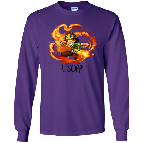 Usopp One Piece Usopp G240 Gildan LS Ultra Cotton T-Shirt