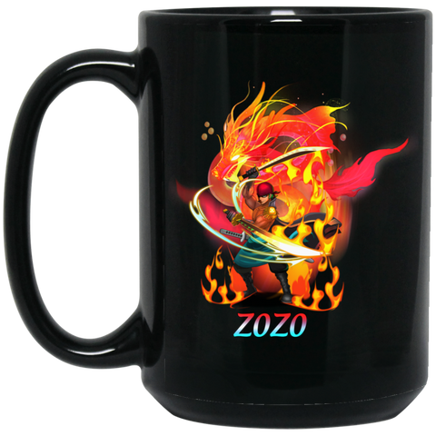 Roronoa Zoro One Piece Coffee Mug Cup Gift 15 oz. Black Mug
