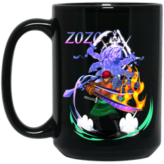 Roronoa Zoro One Piece Coffee Mug Cup Gift 1 15 oz. Black Mug