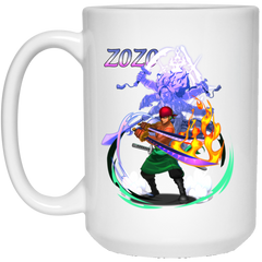 Roronoa Zoro One Piece Coffee Mug Cup Gift 1 15 oz. White Mug