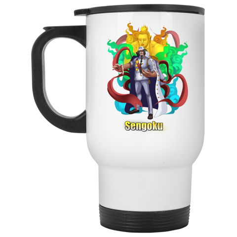 Buddha Sengoku One Piece Coffee Mug Cup Gift 01 White Travel Mug
