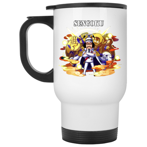 Buddha Sengoku One Piece Coffee Mug Cup Gift White Travel Mug