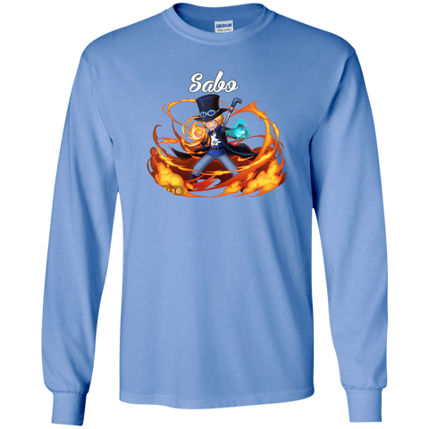 Sabo One Piece Robin Sabo G240 Gildan LS Ultra Cotton T-Shirt