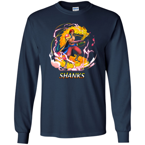 Shark One Piece Shark 02 G240 Gildan LS Ultra Cotton T-Shirt