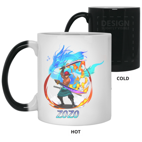 Roronoa Zoro One Piece Coffee Mug Cup Gift 2 11 oz. Color Changing Mug
