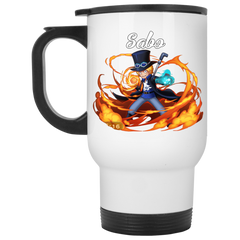 Sabo One Piece Coffee Mug Cup Gift White Travel Mug