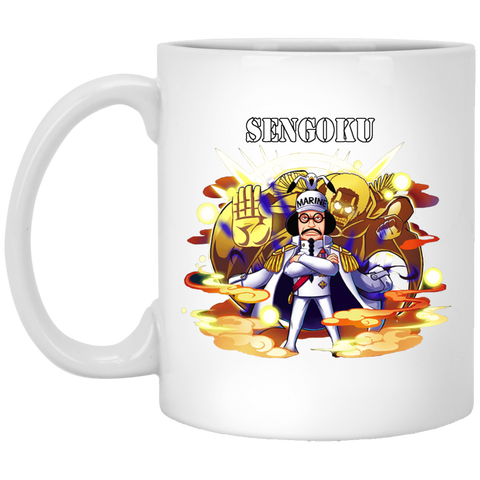 Buddha Sengoku One Piece Coffee Mug Cup Gift 11 oz. White Mug