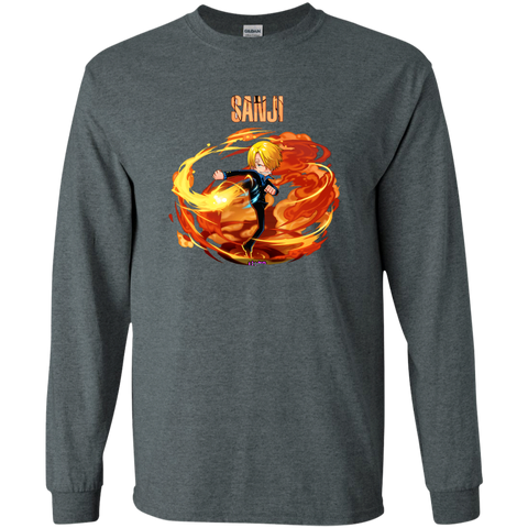 Sanji One Piece Sanji G240 Gildan LS Ultra Cotton T-Shirt