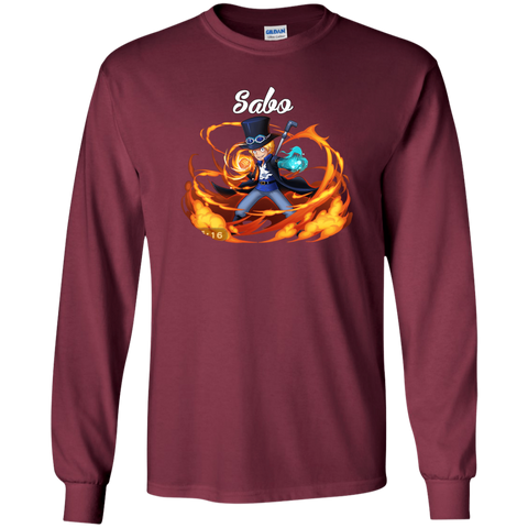 Sabo One Piece Robin Sabo G240 Gildan LS Ultra Cotton T-Shirt
