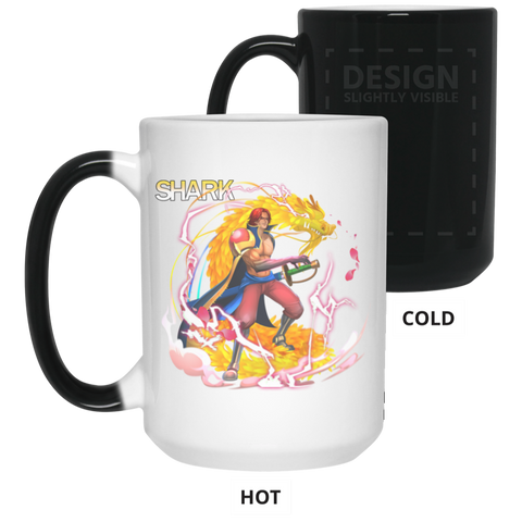 Red Hair Shanks One Piece Coffee Mug Cup Gift 15 oz. Color Changing Mug