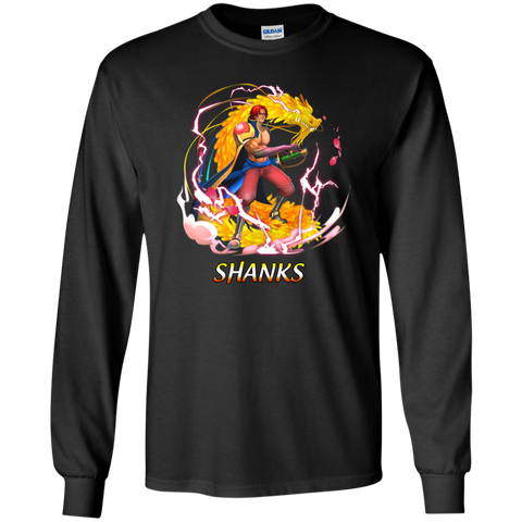 Shark One Piece Shark 02 G240 Gildan LS Ultra Cotton T-Shirt