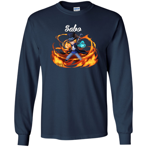 Sabo One Piece Robin Sabo G240 Gildan LS Ultra Cotton T-Shirt
