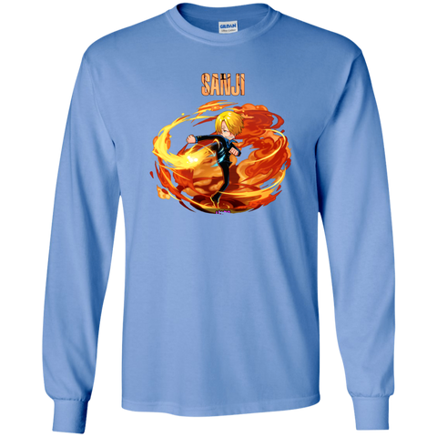 Sanji One Piece Sanji G240 Gildan LS Ultra Cotton T-Shirt