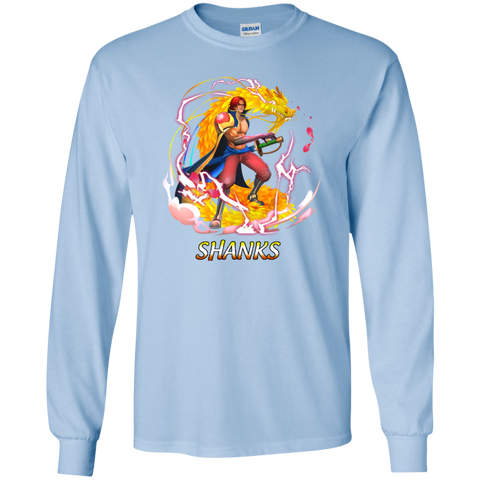 Shark One Piece Shark 02 G240 Gildan LS Ultra Cotton T-Shirt