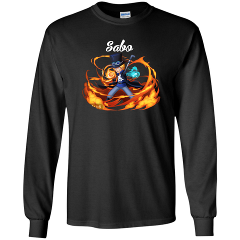 Sabo One Piece Robin Sabo G240 Gildan LS Ultra Cotton T-Shirt