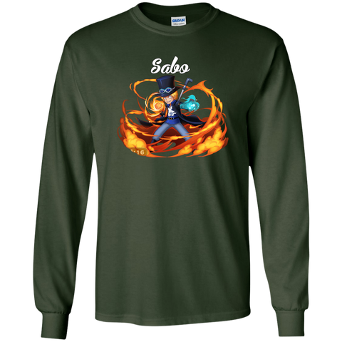Sabo One Piece Robin Sabo G240 Gildan LS Ultra Cotton T-Shirt