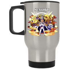 Buddha Sengoku One Piece Coffee Mug Cup Gift Silver Stainless Travel Mug
