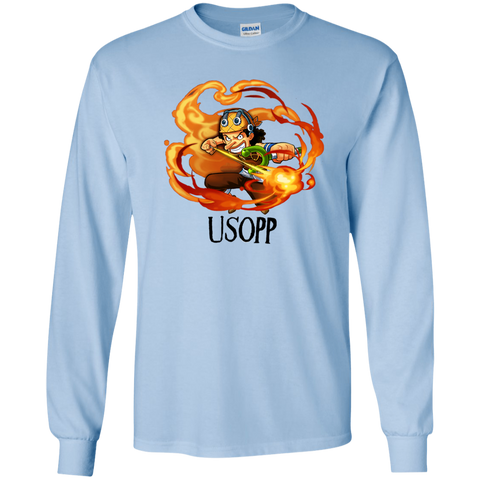 Usopp One Piece Usopp G240 Gildan LS Ultra Cotton T-Shirt