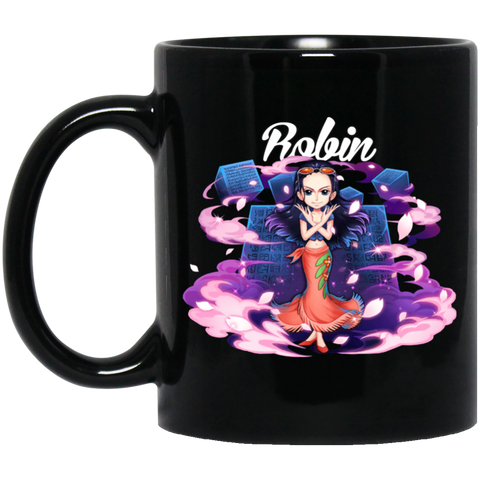 Nico Robin One Piece Coffee Mug Cup Gift 11 oz. Black Mug
