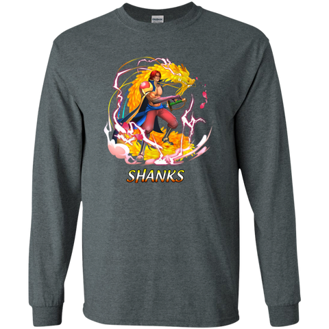 Shark One Piece Shark 02 G240 Gildan LS Ultra Cotton T-Shirt