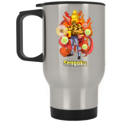 Buddha Sengoku One Piece Coffee Mug Cup Gift 03 Silver Stainless Travel Mug