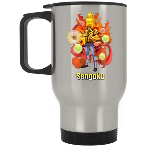 Buddha Sengoku One Piece Coffee Mug Cup Gift 03 Silver Stainless Travel Mug