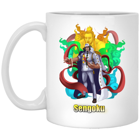 Buddha Sengoku One Piece Coffee Mug Cup Gift 01 11 oz. White Mug