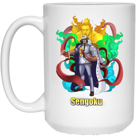 Buddha Sengoku One Piece Coffee Mug Cup Gift 01 15 oz. White Mug