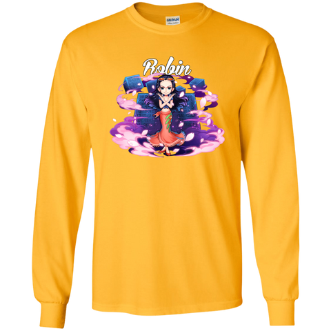 Nico Robin One Piece Robin G240 Gildan LS Ultra Cotton T-Shirt