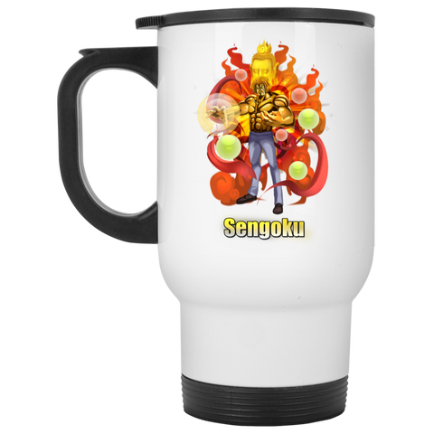 Buddha Sengoku One Piece Coffee Mug Cup Gift 03 White Travel Mug