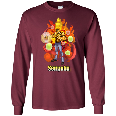 Sengoku One Piece Sengoku 03 G240 Gildan LS Ultra Cotton T-Shirt