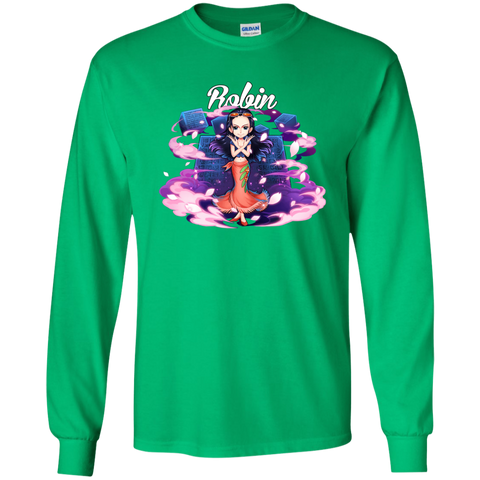 Nico Robin One Piece Robin G240 Gildan LS Ultra Cotton T-Shirt