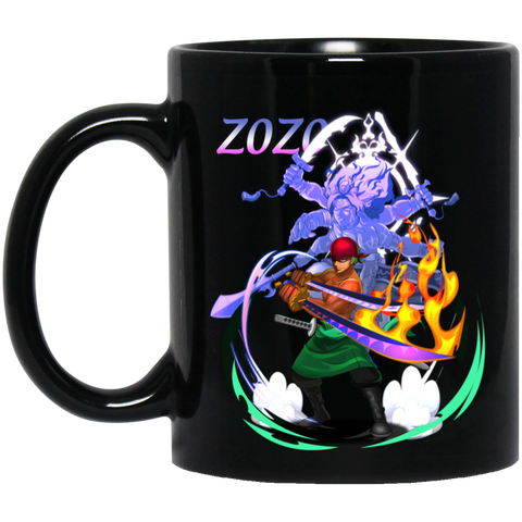 Roronoa Zoro One Piece Coffee Mug Cup Gift 1 11 oz. Black Mug