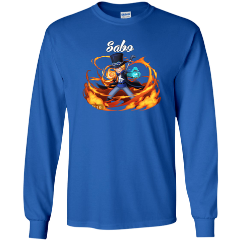 Sabo One Piece Robin Sabo G240 Gildan LS Ultra Cotton T-Shirt