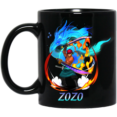 Roronoa Zoro One Piece Coffee Mug Cup Gift 2 11 oz. Black Mug