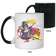 Flower Sword Vista One Piece Coffee Mug Cup Gift 11 oz. Color Changing Mug