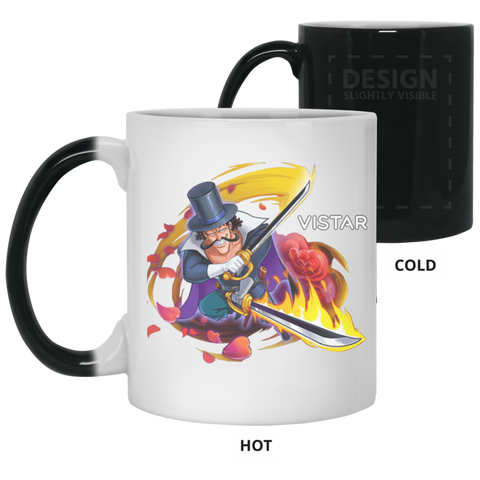 Flower Sword Vista One Piece Coffee Mug Cup Gift 11 oz. Color Changing Mug