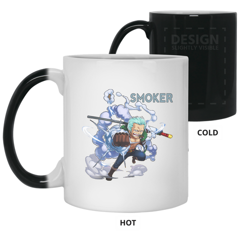 The White Hunter Smoker One Piece Coffee Mug Cup Gift 11 oz. Color Changing Mug