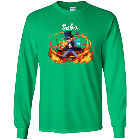 Sabo One Piece Robin Sabo G240 Gildan LS Ultra Cotton T-Shirt