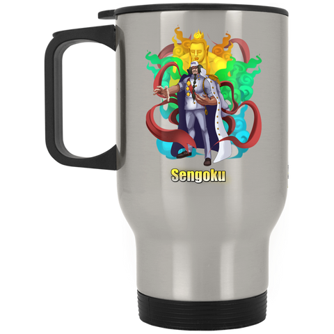 Buddha Sengoku One Piece Coffee Mug Cup Gift 01 Silver Stainless Travel Mug