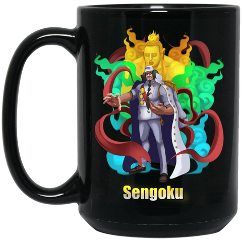 Buddha Sengoku One Piece Coffee Mug Cup Gift 01 15 oz. Black Mug