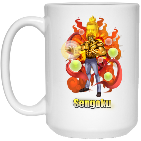 Buddha Sengoku One Piece Coffee Mug Cup Gift 03 15 oz. White Mug