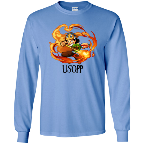 Usopp One Piece Usopp G240 Gildan LS Ultra Cotton T-Shirt