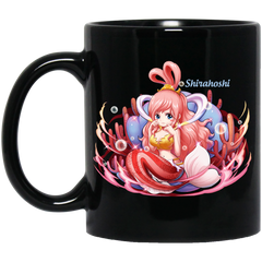 Mermaid Princess Shirahoshi One Piece Coffee Mug Cup Gift 11 oz. Black Mug