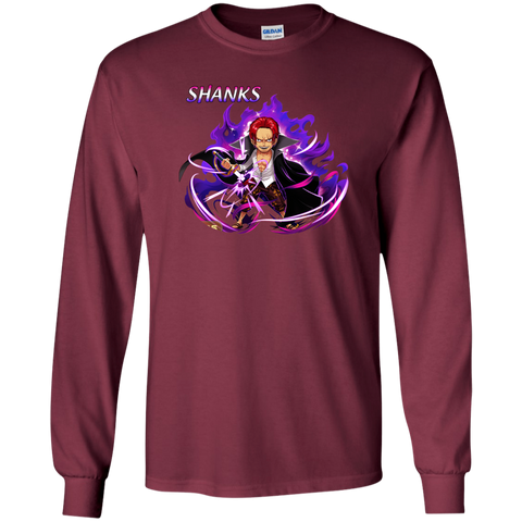 Shark One Piece Shark 01 G240 Gildan LS Ultra Cotton T-Shirt