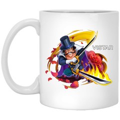 Flower Sword Vista One Piece Coffee Mug Cup Gift 11 oz. White Mug