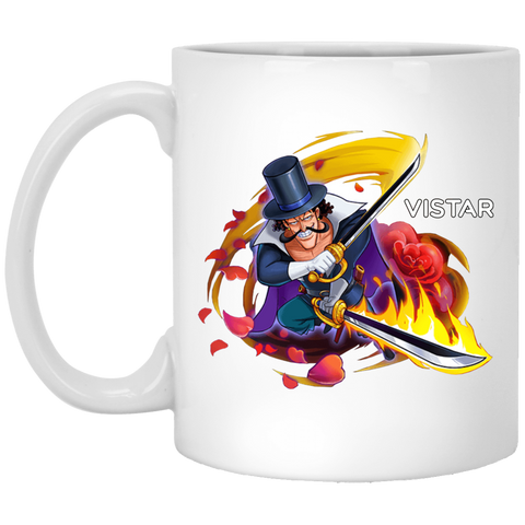 Flower Sword Vista One Piece Coffee Mug Cup Gift 11 oz. White Mug